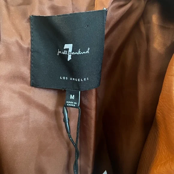 7 For All ManKind- faux leather jacket - Picture 3 of 10